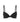 Stripe Elastic & Papertouch Push Up Bra in BLACK. Flat lay front view
