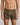 Model wears Bamboo Mens Trunk in DARK OLIVE. On body front view