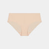 No Show Bikini in LATTE. Flat lay front view