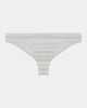 Morning Lola Thong in WHITE. Flat lay front view