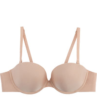 My Fit Smooth Strapless Bra in FRAPPE. Flat lay front view