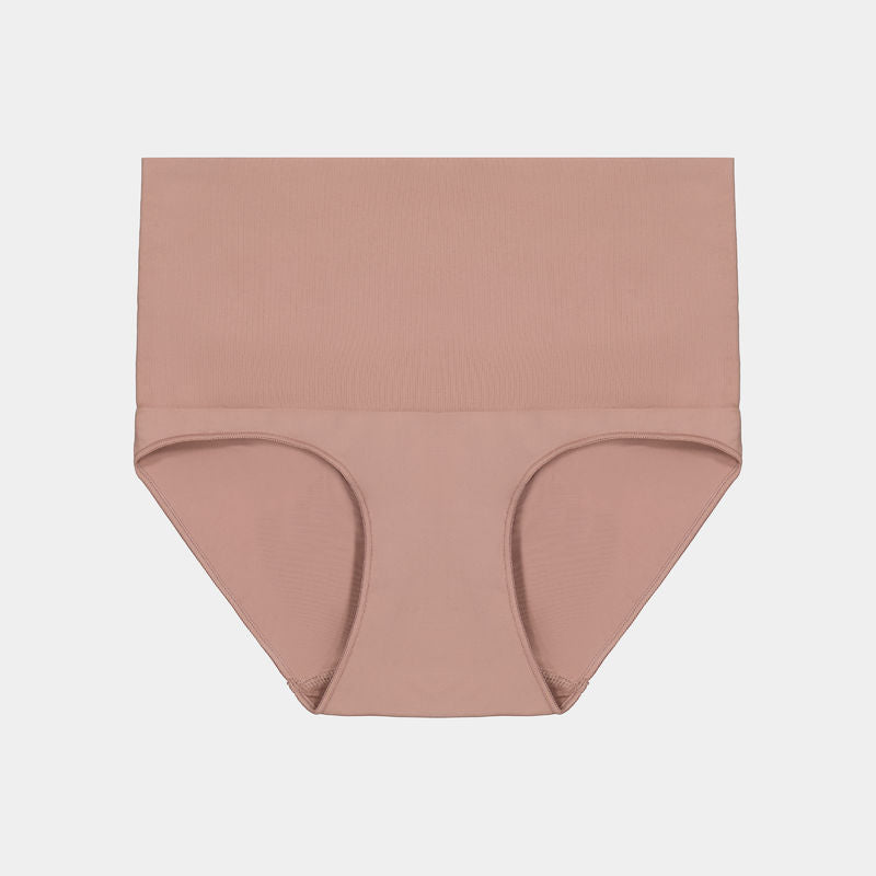 Medium Control Full Brief in MOCHA. Flat lay front view