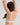 Model wears My Fit Lace Push Up Bra in WHITE. On body back view