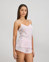 Model wears Smoothie Cami & Short Set in FESTIVAL BLOOM. On body side view