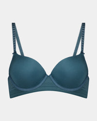 Bendon Body Contour Bra in MEDITERRANEA. Flat lay front view