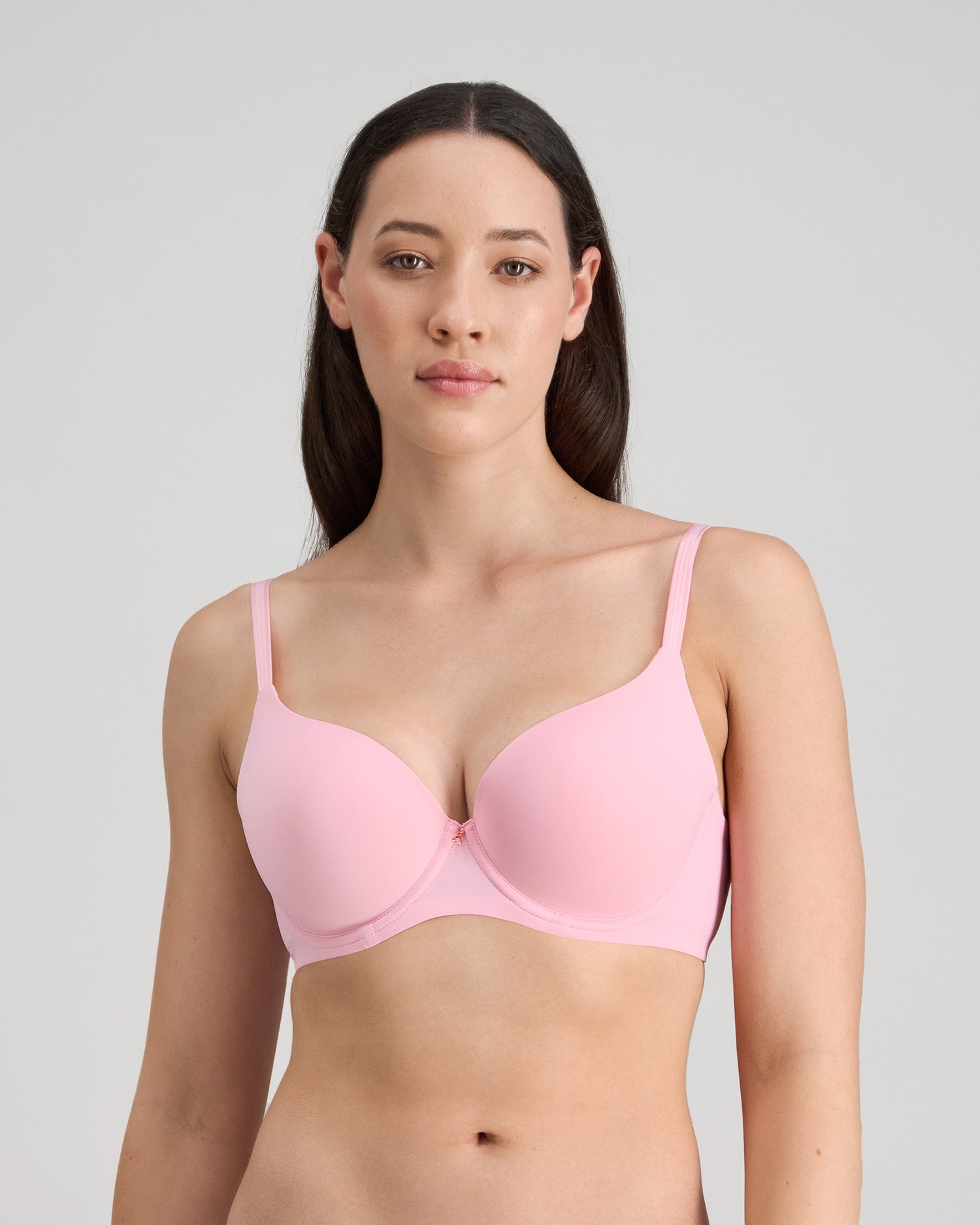 Model wears Sculpt Contour Bra in FAIRY TALE. On body front view