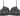 Sofia Underwire Bra in JET/PEWTER. Flat lay front view