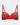 Lace Me Up Contour Bra in JESTER RED. Flat lay front view