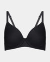 Flawless Form Contour Bra in BLACK. Flat lay front view