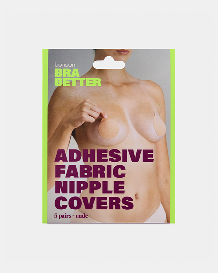 Model wears Adhesive Multi Starter Pack in Nude. On body front view
