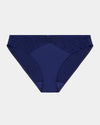 Eternal Bikini in Medieval Blue. Flat lay front view