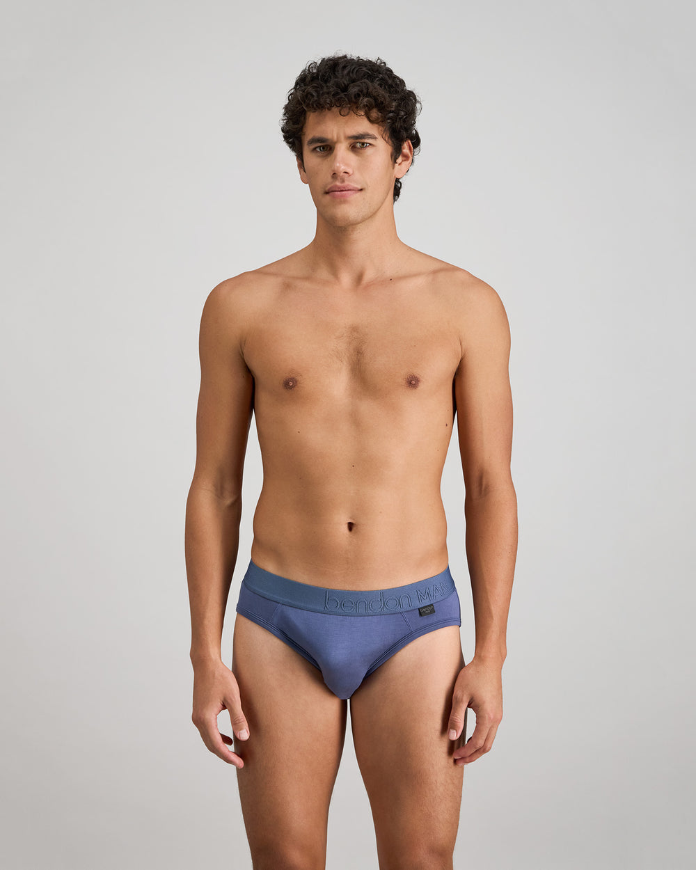 Bamboo Mens Brief in VINTAGE INDIGO. Feature shot