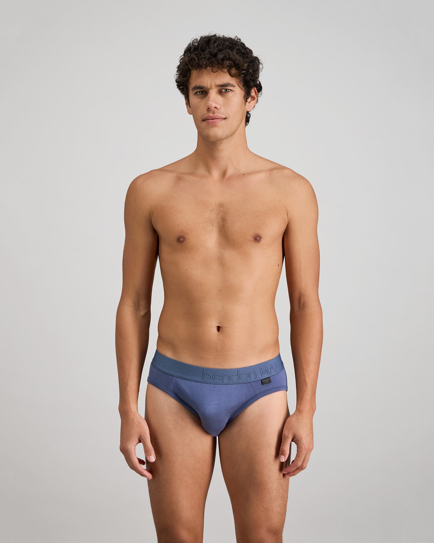 Bamboo Mens Brief in VINTAGE INDIGO. Feature shot