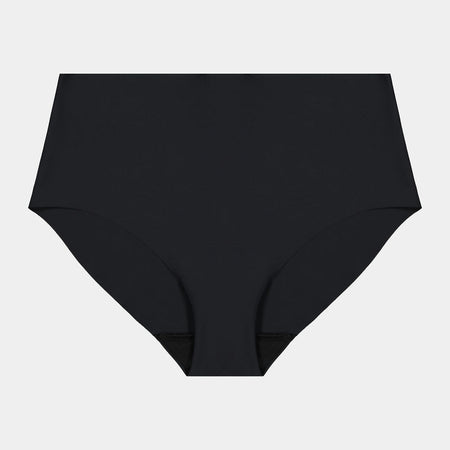 No Show Full Brief in BLACK. Flat lay front view
