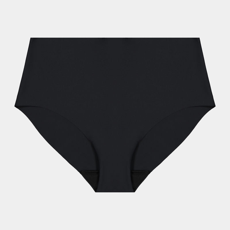 No Show Full Brief in BLACK. Flat lay front view