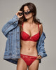 Adoration Contour Bra in SALSA. Feature shot