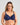 Model wears Lace Perfect Contour Bra in Medieval Blue. On body front view