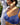 Sofia Underwire Bra in DAZZLING BLUE. Flat lay back view