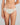 Model wears Wistful Bloom Bikini in LATTE/EGRET. On body front view