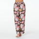 Model wears Aster Long PJ Pant in HYDRANGEA PRINT. On body front view