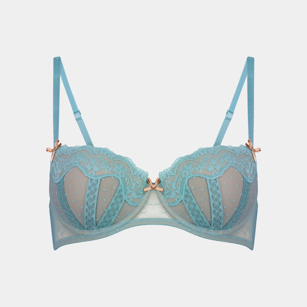 Giselle Contour Bra in PORCELAIN/TUSCANY. Flat lay front view