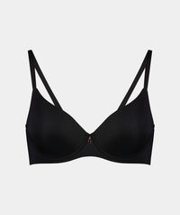 Sculpt Contour Bra in BLACK. Flat lay front view
