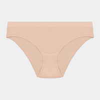Seamless Bikini in LATTE. Flat lay front view