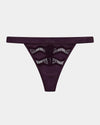 Palmer Thong in PLUM PERFECT. Flat lay front view