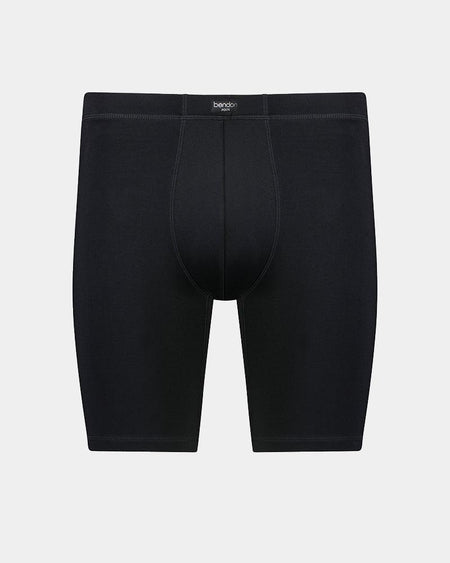 Sports Man Mens Trunk in BLACK. Flat lay front view