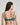 Model wears Laurel Underwire Bra in MEDITERRANEA. On body back view