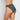 Model wears Lace Trim High Cut Brief in URBAN CHIC. On body back view