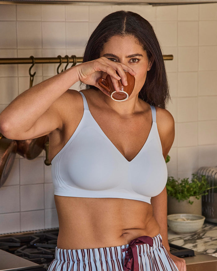 Comfit Collection Wire Free Bra in SKYWAY. Feature shot