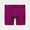 Bamboo Mens Trunk in MAGENTA PURPLE. Flat lay front view