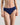 Model wears Body Cotton Bikini in Medieval Blue. On body front view