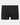 Cotton Stretch Mens Trunk in BLACK WHITE. Flat lay front view