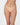 Model wears Clemence Thong in LATTE. On body front view