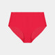 No Show Full Brief in LIPSTICK RED. Flat lay front view