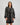 Model wears Lost Paradise Robe in BLACK PRINT. On body side view