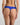 Model wears Seamless Soft Thong in DAZZLING BLUE. On body back view