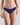Model wears Extra-Ordinary Bikini Brief in Medieval Blue. On body front view