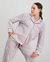 Cosy Flannel Long Sleeve Pj Top in PINK-A-BOO. Feature shot