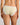 Model wears Daily Micro Bikini in TRANSPARENT YELLOW. On body back view