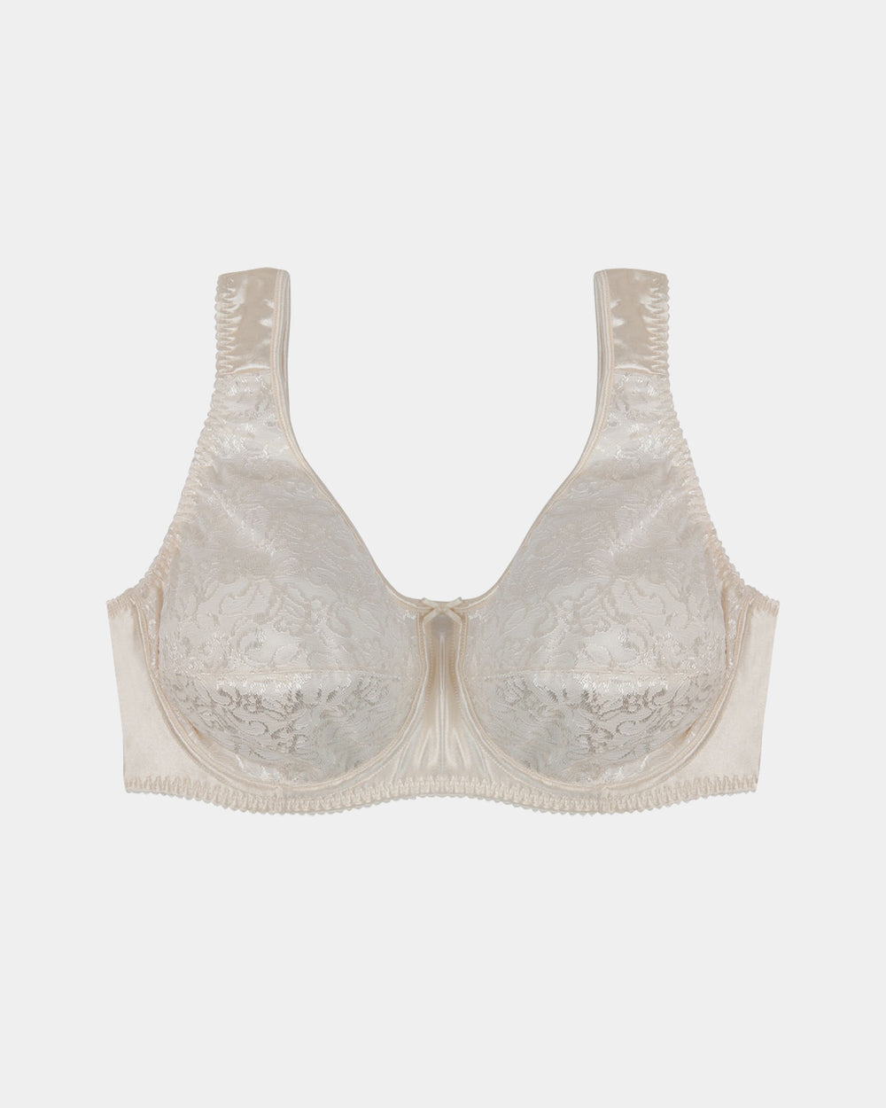 Carolina Underwire Bra in ANTIQUE WHITE. Flat lay front view