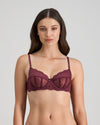 Model wears Sofia Underwire Bra in FIG. On body front view