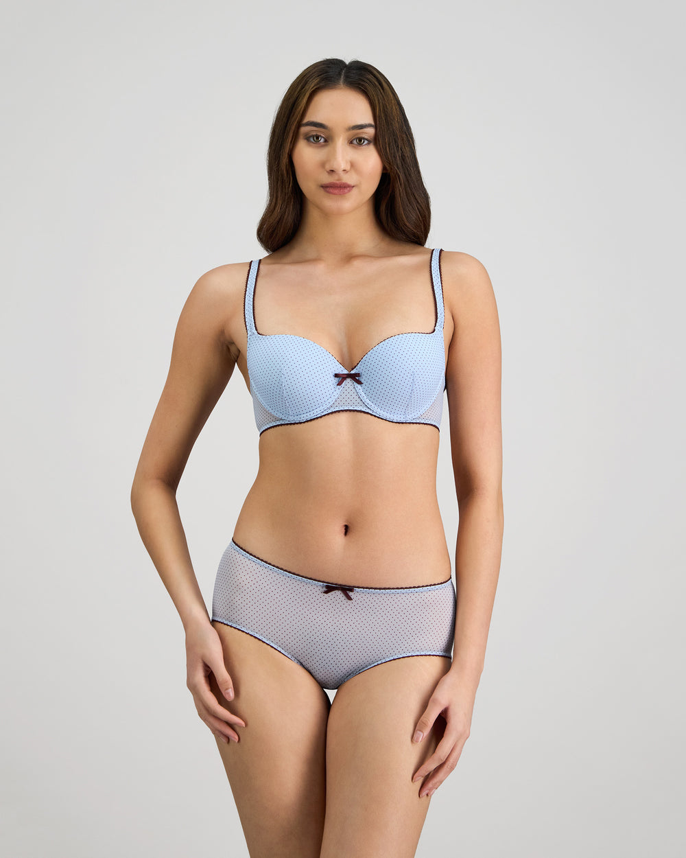 Harmony 2.0 Contour Bra in SKYWAY/FIG. Flat lay back view