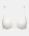 Comfit Collection Contour Bra in WHITE. Flat lay front view