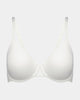 Comfit Collection Contour Bra in WHITE. Flat lay front view