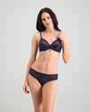 Yvette Bikini in NAVY BLAZER. Feature shot