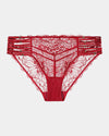 Fae Brazilian in BIKING RED. Flat lay front view