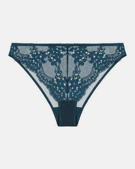 Arabella Bikini in REFLECTING POND. Flat lay front view